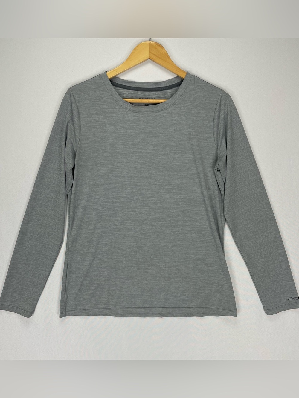 Exofficio Long Sleeve Shirt Top Women’s M Gray Lightweight Active Stretch Hiking